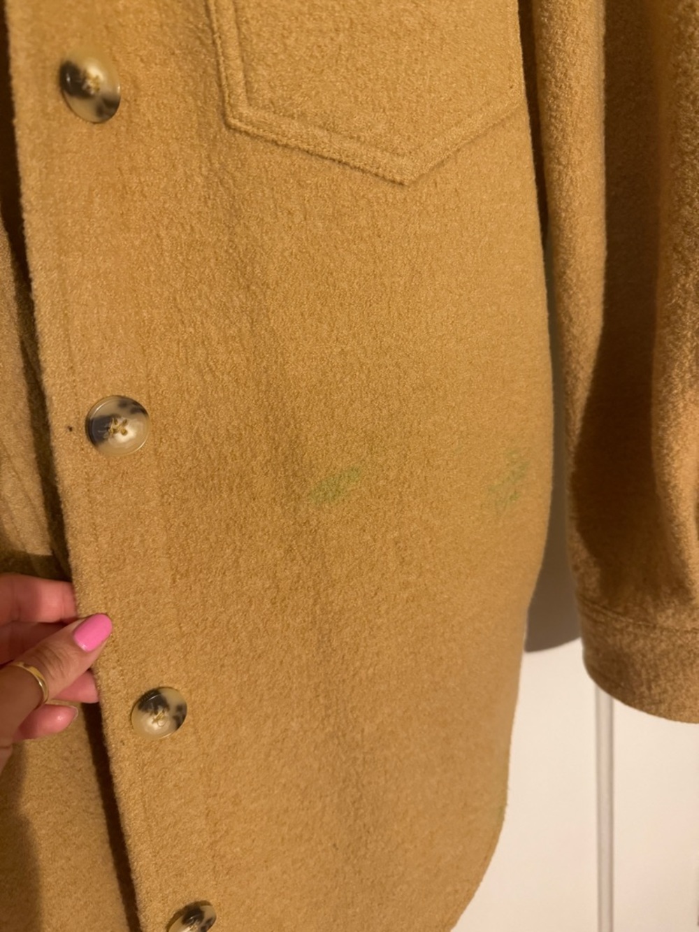 Wilfred Ganna Jacket - Mustard, 100% wool - Picture 3 of 4